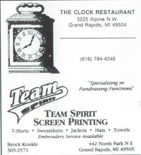 Clock Restaurant - Yearbook Ad C